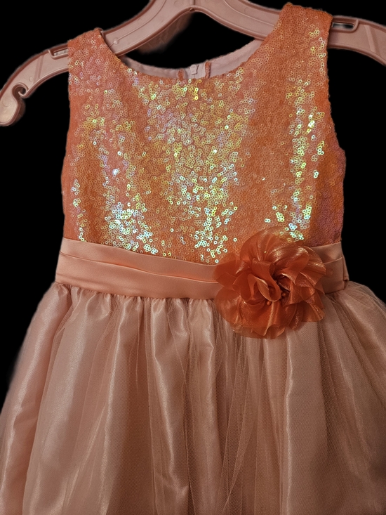 Ellie Other - Ellie Kids Peach Sequin Party Dress